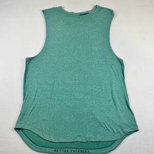 Lululemon Train to Be Tank Top Rain Stripe Green
